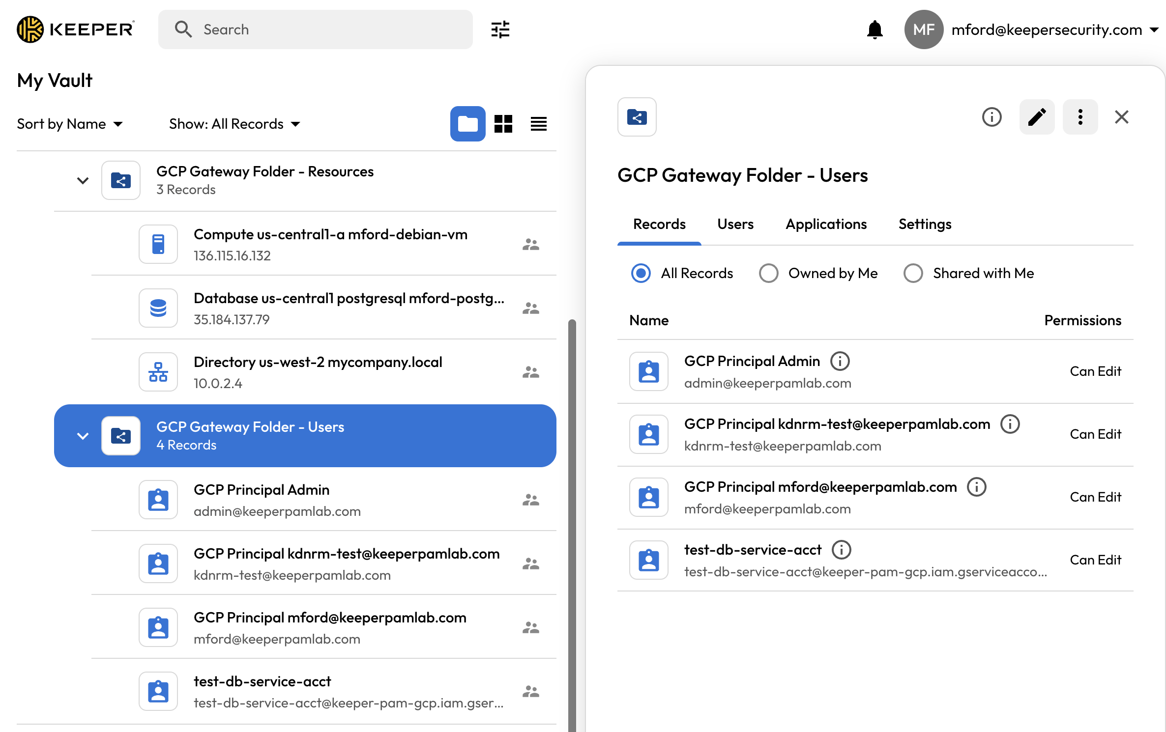 PAM User Records for IAM Users